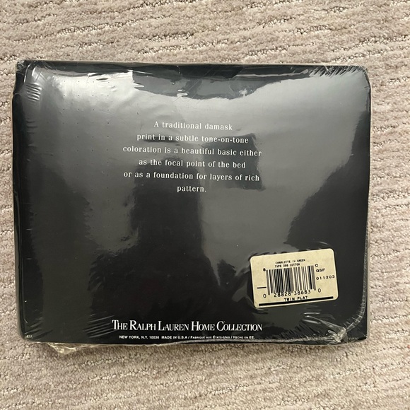 NWT Ralph Lauren Vintage Charlotte IV Twin Flat Sheet Deadstock - Picture 2 of 3